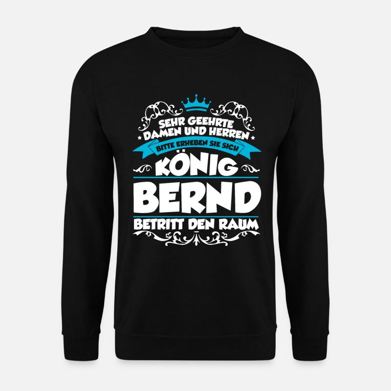 Bernd Name Design - Unisex Pullover - Schwarz