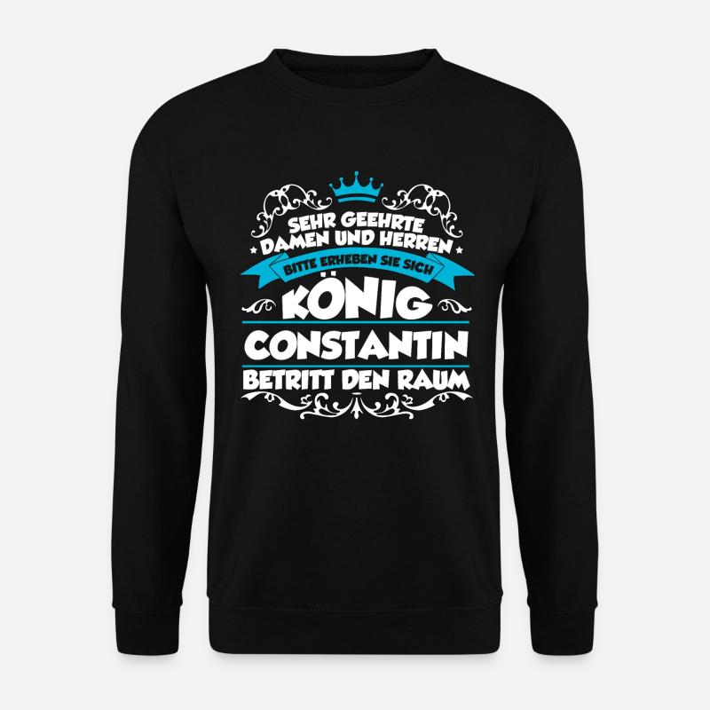 Constantin Name Design - Unisex Pullover - Schwarz