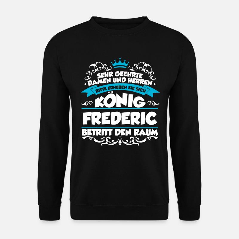 Frederic Name Design - Unisex Pullover - Schwarz