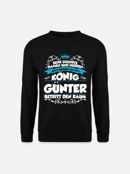 Günter Name Design - Unisex Pullover - Schwarz