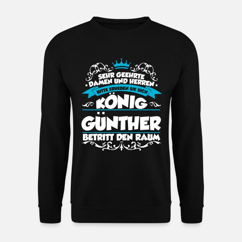 Günther Name Design - Unisex Pullover - Schwarz
