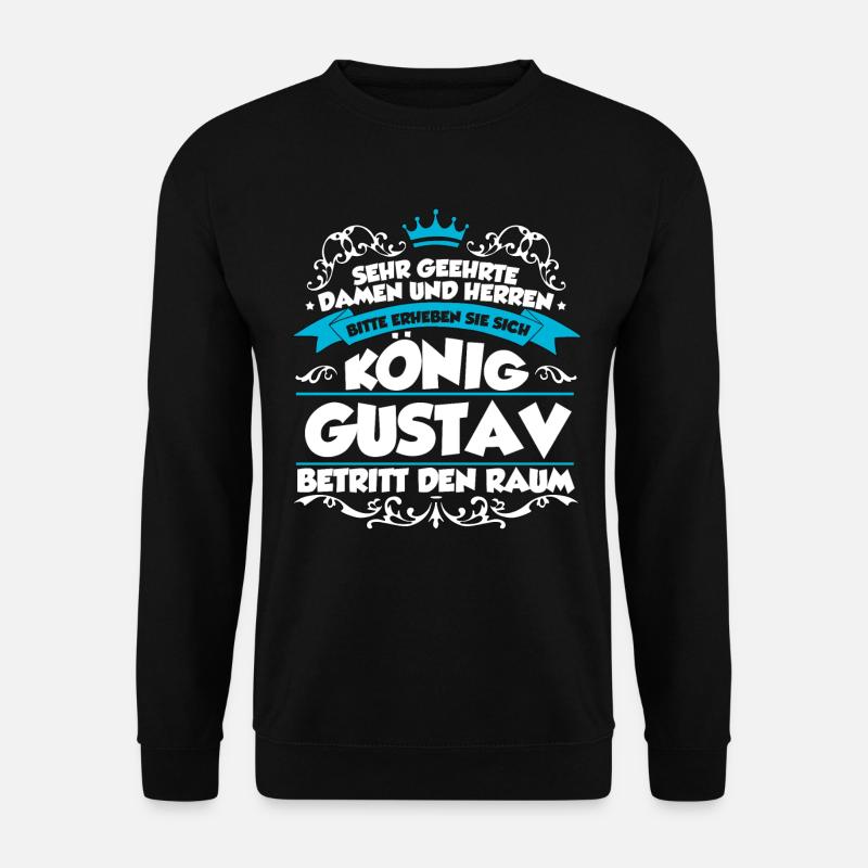 Gustav Name Design - Unisex Pullover - Schwarz