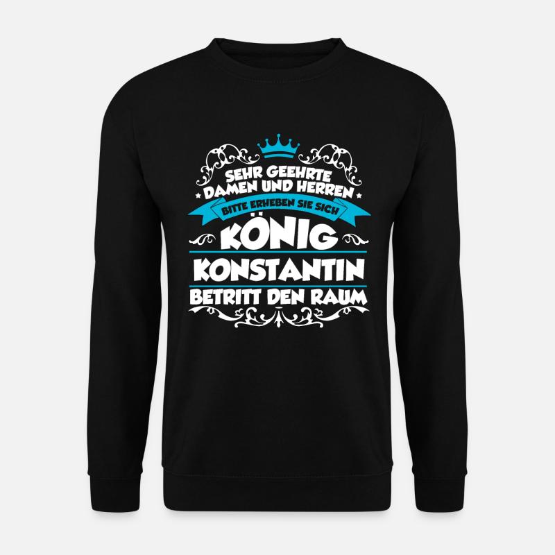 Konstantin Name Design - Unisex Pullover - Schwarz
