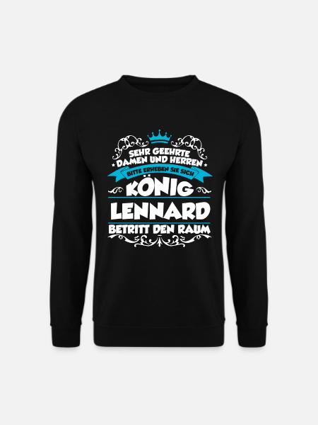 Lennard Name Design - Unisex Pullover - Schwarz