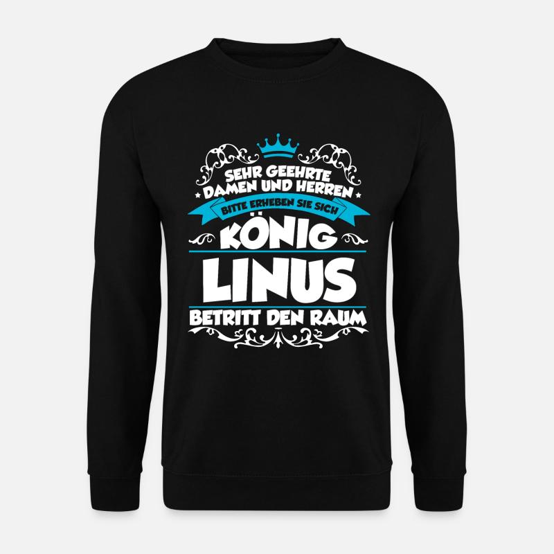 Linus Name Design - Unisex Pullover - Schwarz