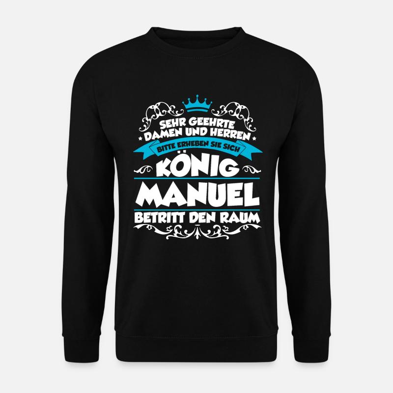 Manuel Name Design - Unisex Pullover - Schwarz