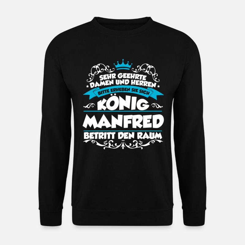 Manfred Name Design - Unisex Pullover - Schwarz