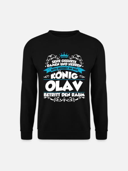 Olav Name Design - Unisex Pullover - Schwarz