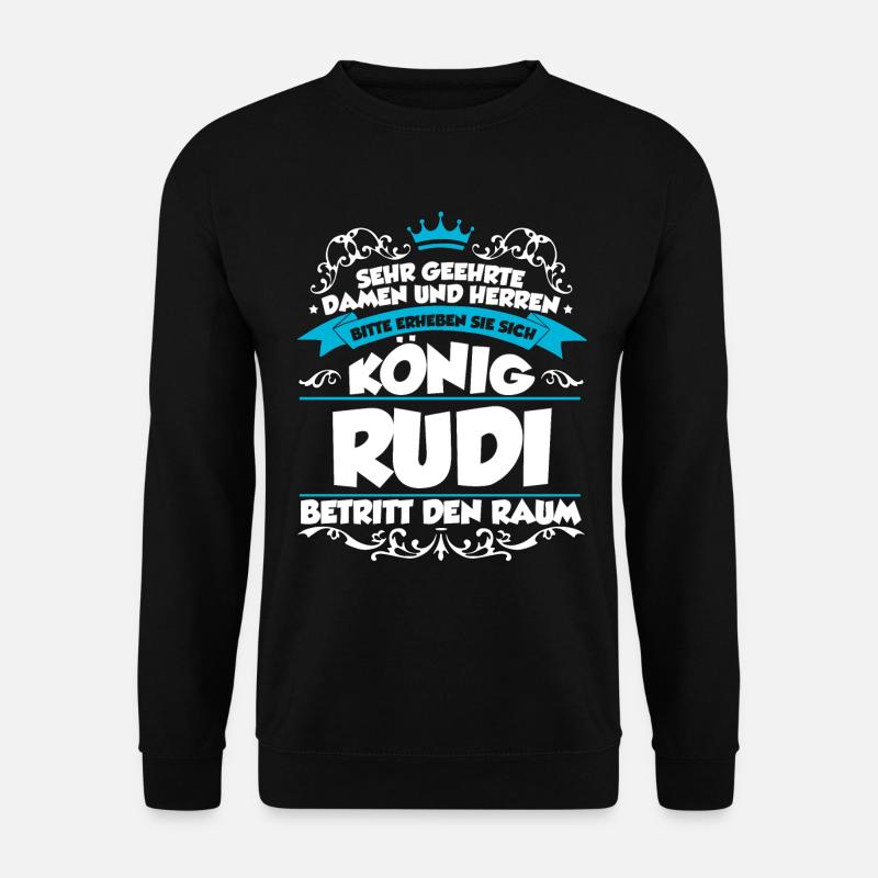 Rudi Name Design - Unisex Pullover - Schwarz