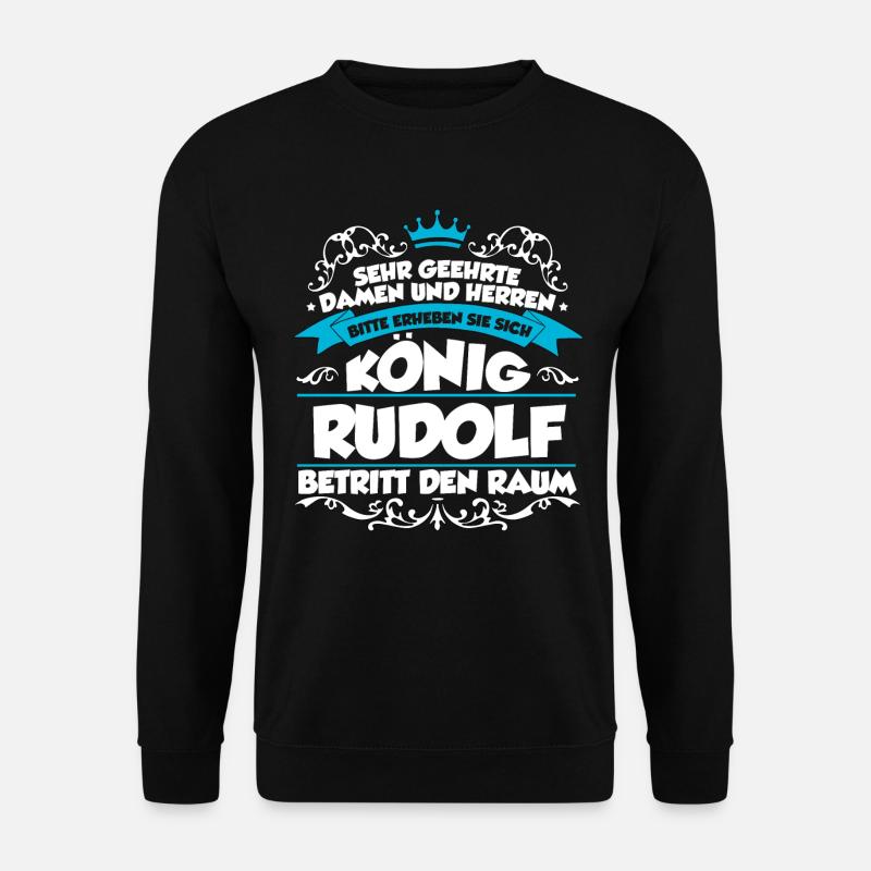 Rudolf Name Design - Unisex Pullover - Schwarz