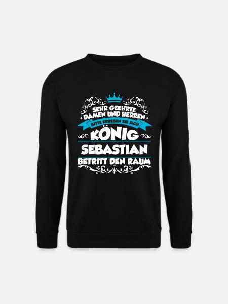 Sebastian Name Design - Unisex Pullover - Schwarz