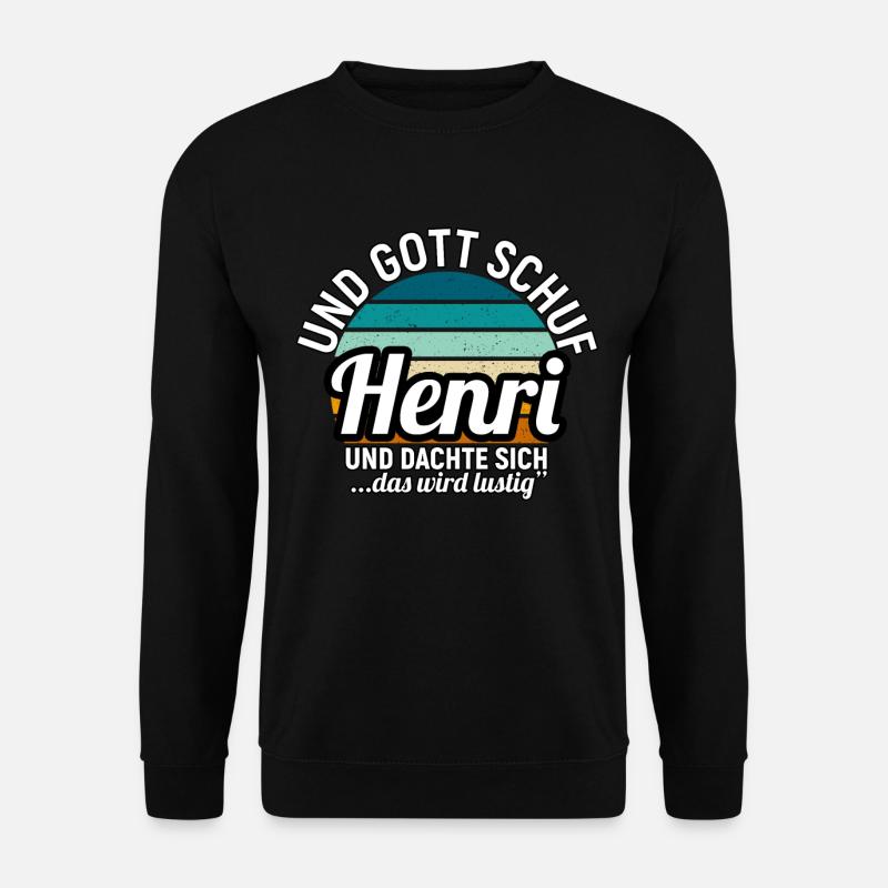 Henri - Unisex Pullover - Schwarz
