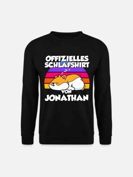 Offizielles Schlafshirt Von Jonathan - Unisex Pullover - Schwarz