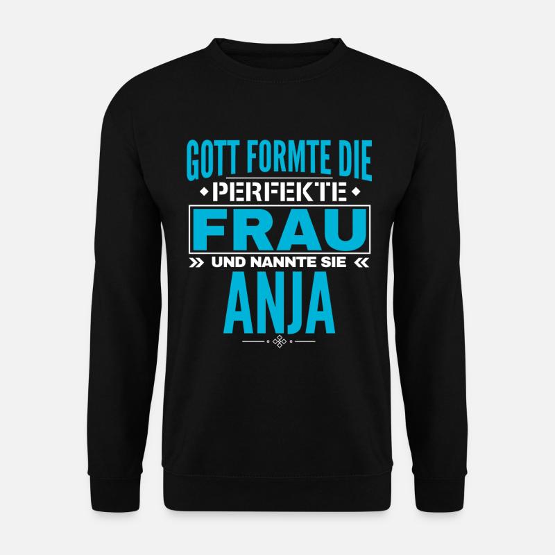 Conception du nom d’Anja - Sweat-shirt Unisexe - noir