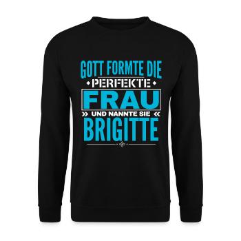 Brigitte Nom Design - Sweat-shirt Unisexe - noir - Devant - Alina (178cm) & Michal (187cm)