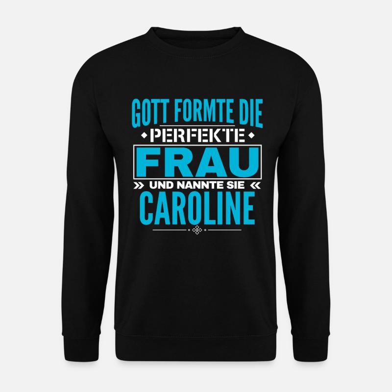 Caroline Name Design - Unisex Sweatshirt - black