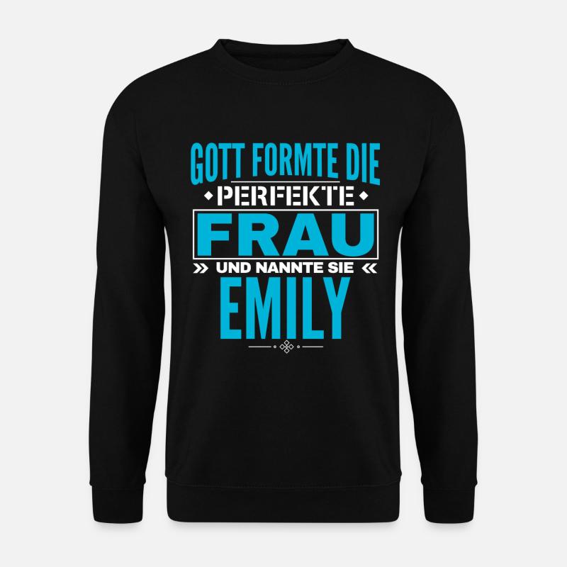 Emily Name Design - Unisex Pullover - Schwarz