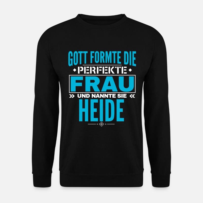 Heide Name Design - Unisex Pullover - Schwarz