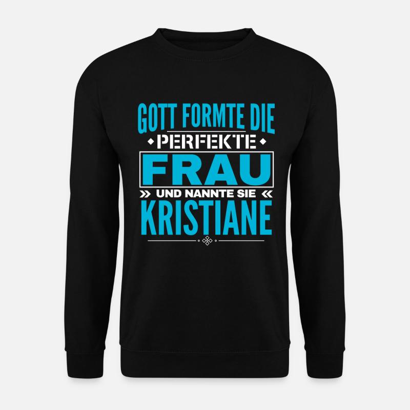Kristiane Name Design - Unisex Pullover - Schwarz