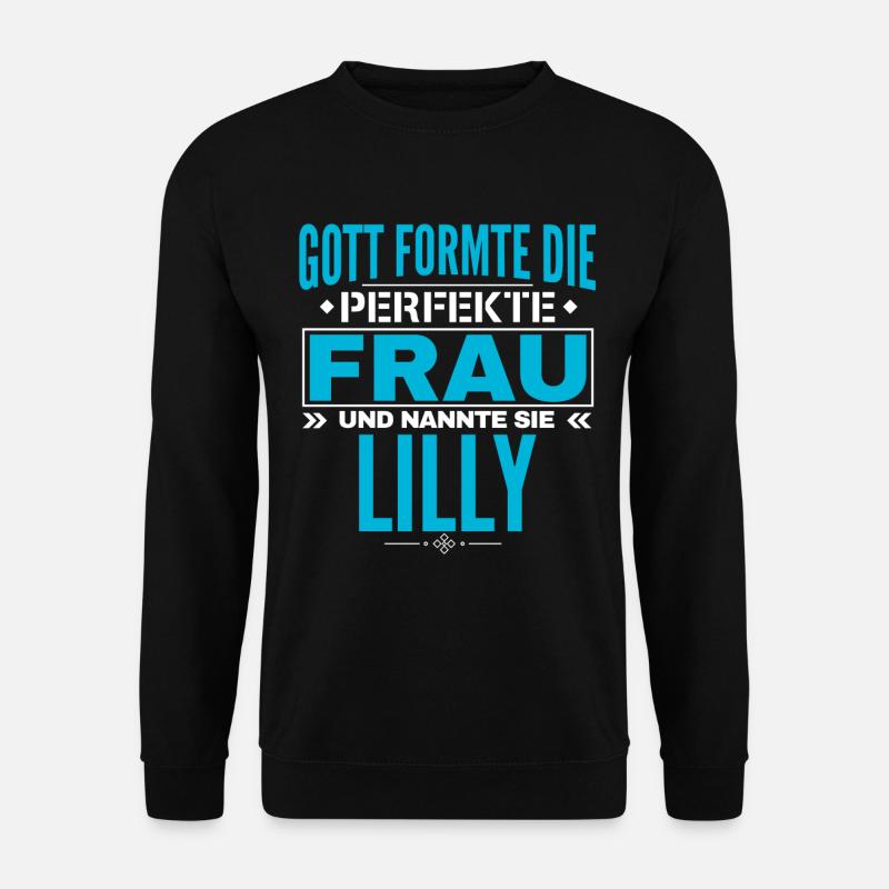 Lilly Name Design - Unisex Pullover - Schwarz