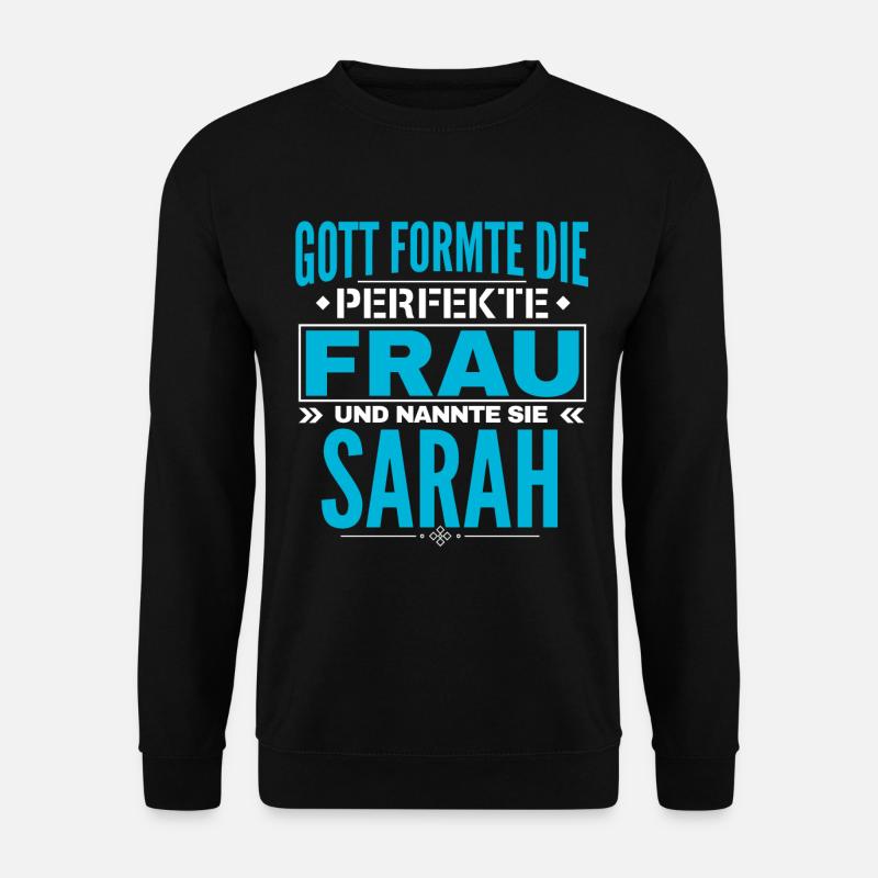 Sarah Name Design - Unisex Pullover - Schwarz