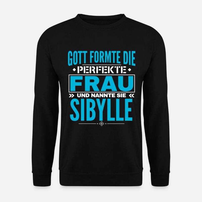 Sibylle Name Design - Unisex Pullover - Schwarz