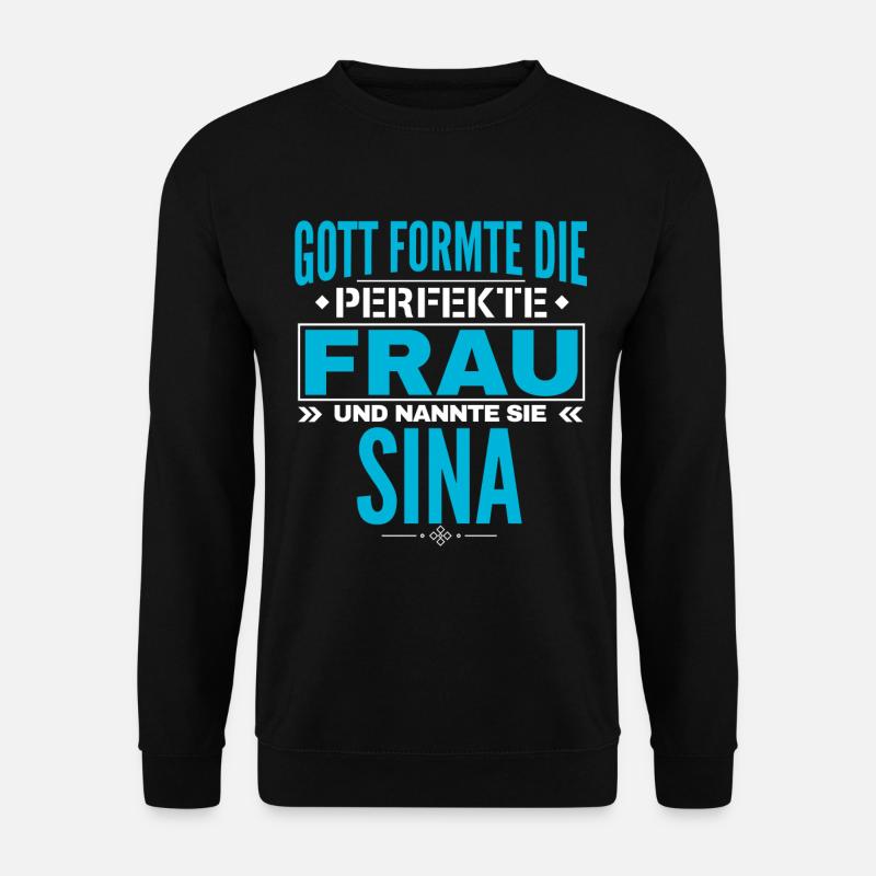 Sina Name Design - Unisex Pullover - Schwarz