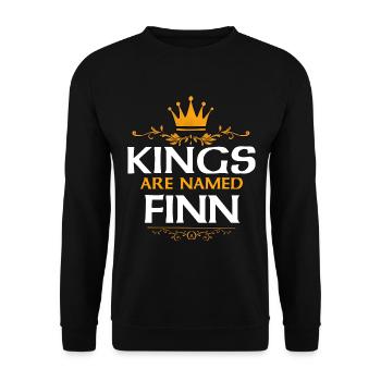 Finlandais - Sweat-shirt Unisexe - noir - Devant - Alina (178cm) & Michal (187cm)