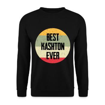 Le meilleur kashton de tous les temps - Sweat-shirt Unisexe - noir - Devant - Alina (178cm) & Michal (187cm)
