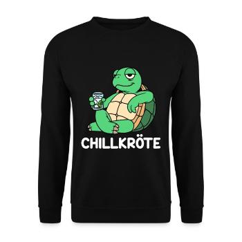 Chill toad - Unisex Sweatshirt - black - Front - Alina (178cm) & Michal (187cm)