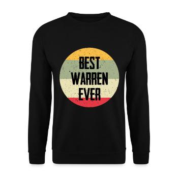 Le meilleur Warren de tous les temps - Sweat-shirt Unisexe - noir - Devant - Alina (178cm) & Michal (187cm)