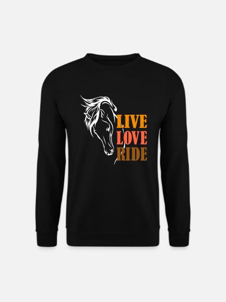 Live Love Ride - Unisex Sweatshirt - black