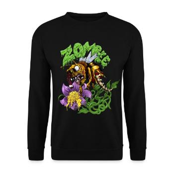 Zombee - Unisex Sweatshirt - black - Front - Alina (178cm) & Michal (187cm)