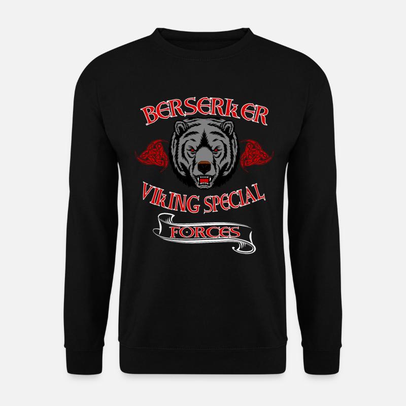 Berserker Wikinger Bär - Unisex Pullover - Schwarz
