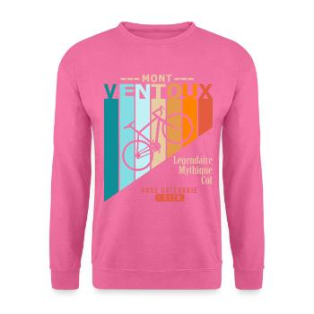 vélo mont ventoux cyclsite velo - Sweat-shirt Unisexe - rose - Devant