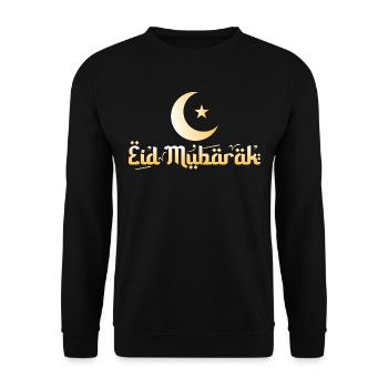 Aïd Moubarak - Sweat-shirt Unisexe - noir - Devant - Alina (178cm) & Michal (187cm)