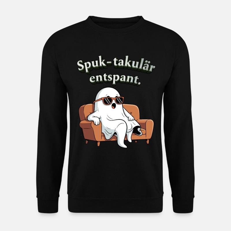 Spuk-takulär entspannt - Unisex Pullover - Schwarz