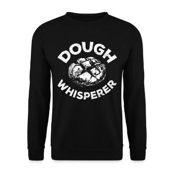 Brot backen Bäcker - Unisex Pullover - Schwarz - Vorne - Alina (178cm) & Michal (187cm)