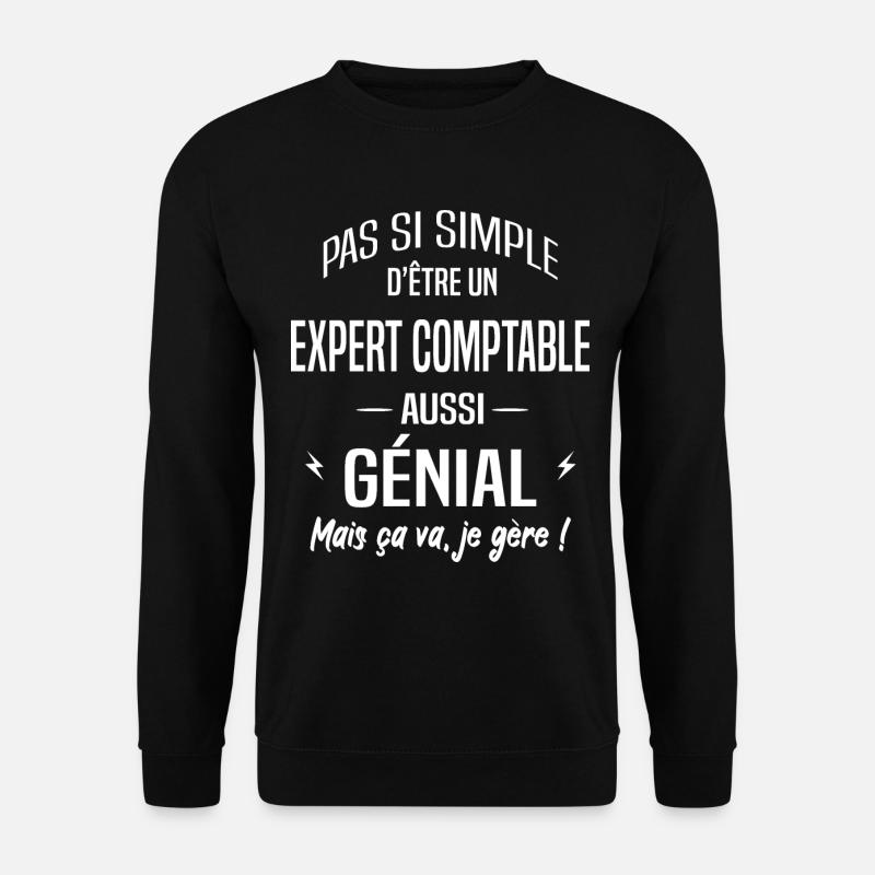 Expert comptable - Sweat-shirt Unisexe - noir