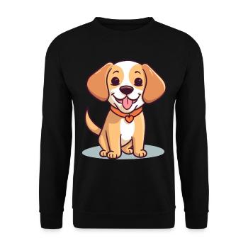 Conception de chien mignon pour les propriétaires de chiens - Sweat-shirt Unisexe - noir - Devant - Alina (178cm) & Michal (187cm)
