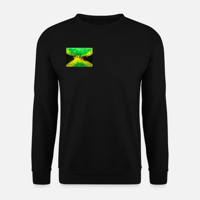 Jamaika Flaggen Pouring - Unisex Pullover - Schwarz