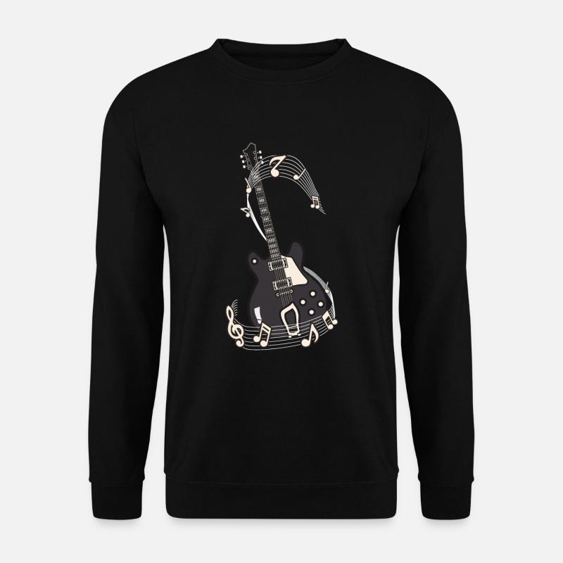 E guitare Notes musicales - Sweat-shirt Unisexe - noir