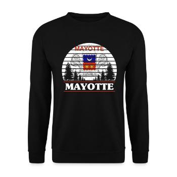 Mayotte - Unisex Sweatshirt - black - Front - Alina (178cm) & Michal (187cm)