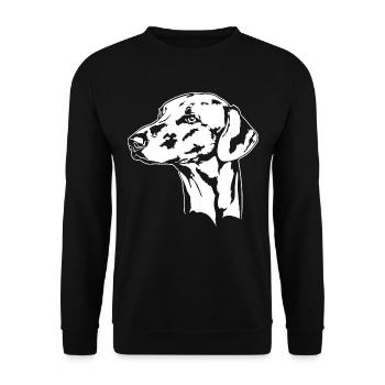 AZAWAKH Portrait Chiens Lévriers Wilsigns - Sweat-shirt Unisexe - noir - Devant - Alina (178cm) & Michal (187cm)