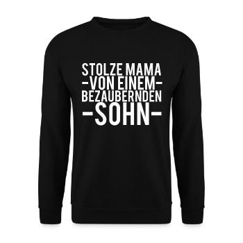 mummy - Unisex Sweatshirt - black - Front - Alina (178cm) & Michal (187cm)
