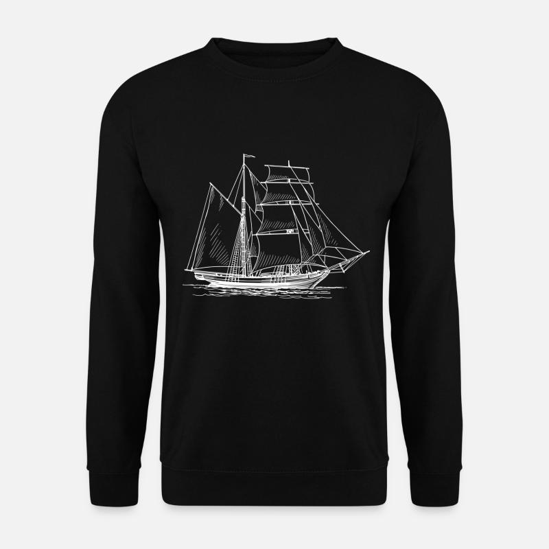 Sailing ship - Unisex Sweatshirt - black