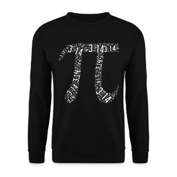 Pi symbol - Unisex Sweatshirt - black - Front - Alina (178cm) & Michal (187cm)