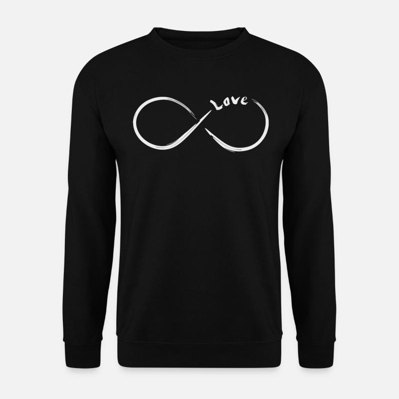 Unendlichkeit Love - Unisex Pullover - Schwarz