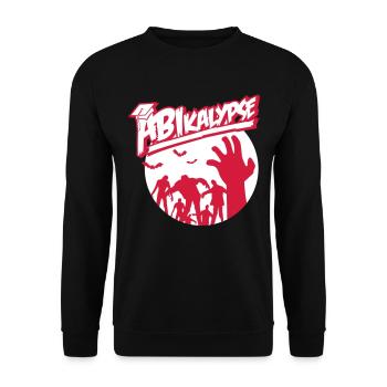 Abikalypse - school - ABI - conclusion - zombies - Unisex Sweatshirt - black - Front - Alina (178cm) & Michal (187cm)