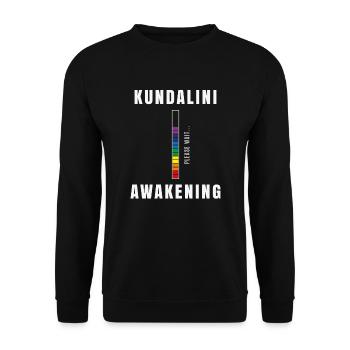 Kundalini awakening white - Tshirt éveil kundalini - Sweat-shirt Unisexe - noir - Devant - Alina (178cm) & Michal (187cm)